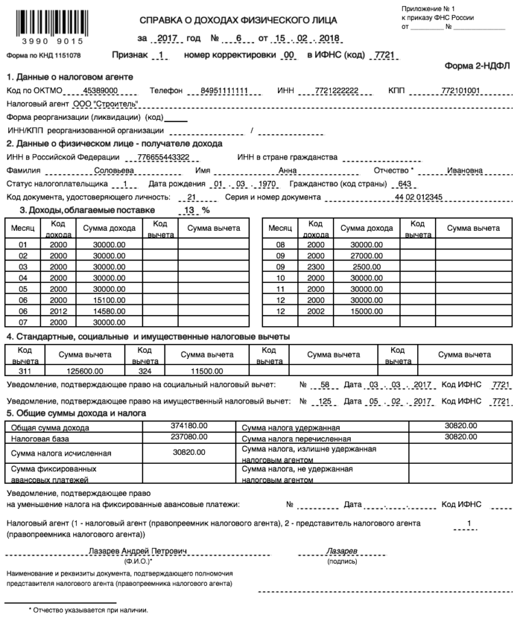 Образец медицинской справки